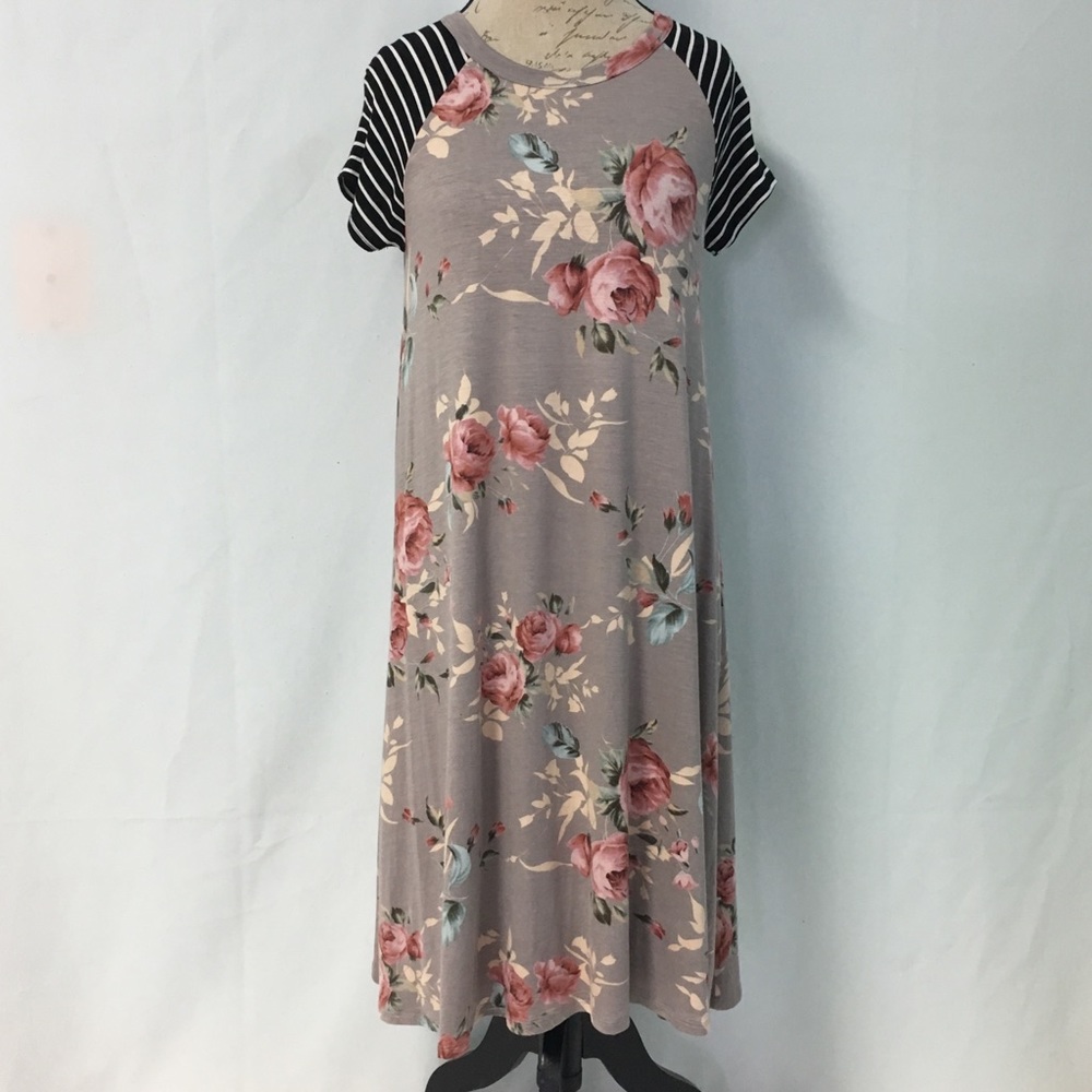 Mayberry’s Floral & Stripe Dress
